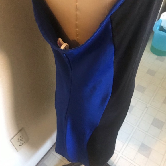 Hot clubbing disco color block halter dress sz XL - Picture 3 of 3